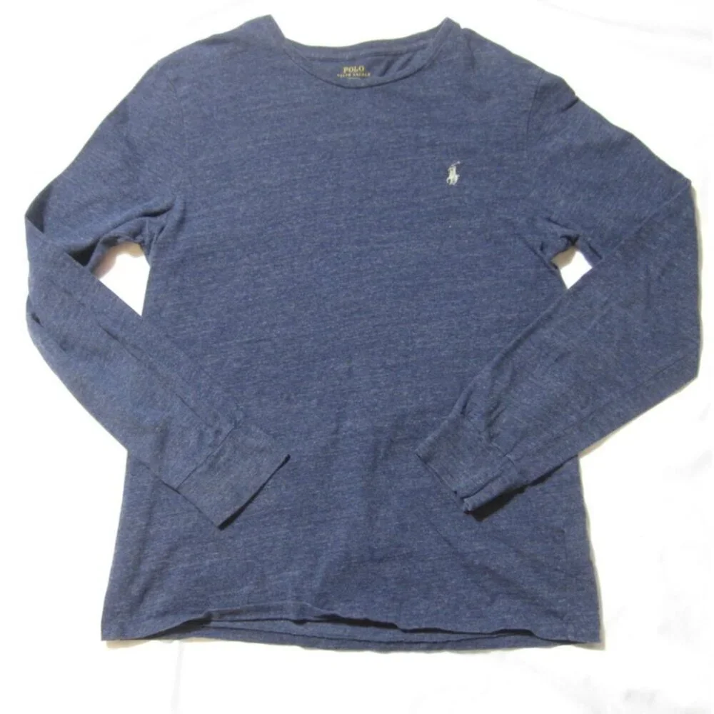 Polo Ralph Lauren Men Long Sleeve T-Shirt Preppy Old Money Slim Fit Sz M (M114)